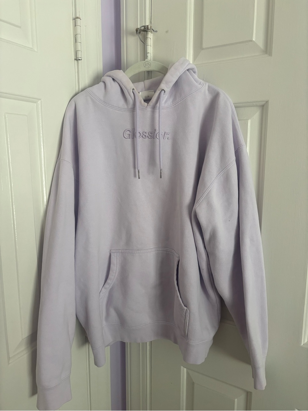 Glossier Lavender Pullover Hoodie in Light Purple